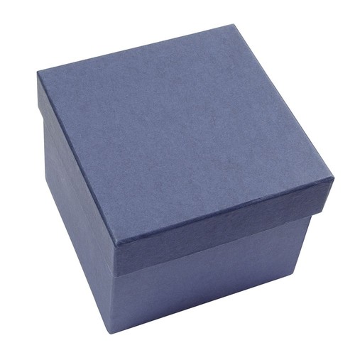 BOITE BLEUE SATINEE 12X12X11CM BOITE BLEUE SATINEE 12X12X11CM