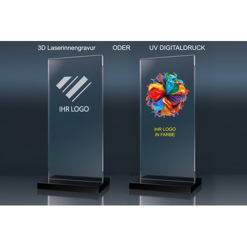 Crystal Trophy BLACK STAND (S) Crystal Trophy BLACK STAND (S)