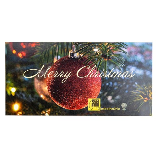 wooden-figure card - christmas ball