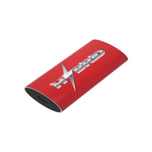 White Lake Compact External SSD (Silver, 512 GB, Engraving frontside)