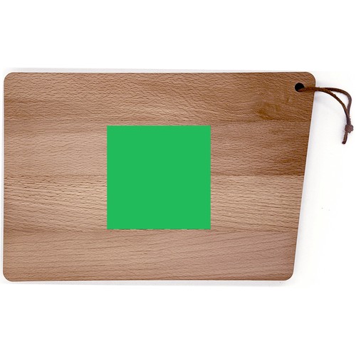 Beech board with leather strap 30x20 cm