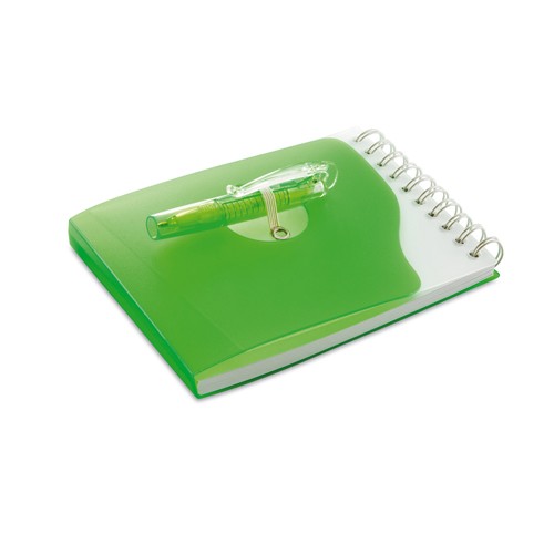 Bloc con bolígrafo Pacu