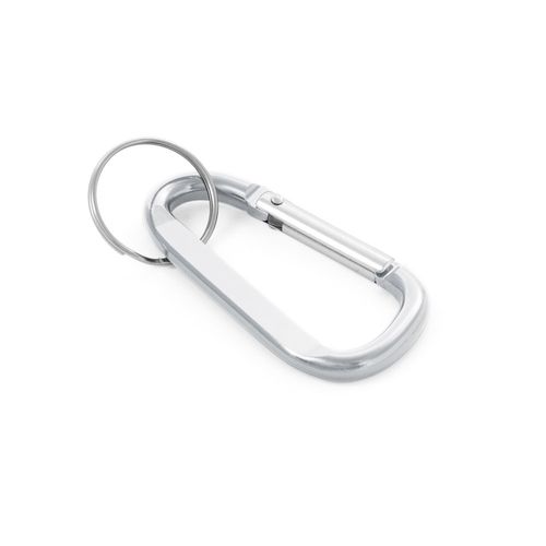 MATTHEW. Aluminium karabijnhaak met sleutelring MATTHEW. Aluminium karabijnhaak met sleutelring