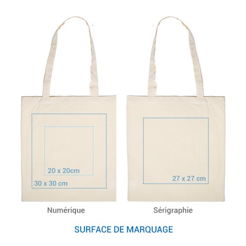 Sac coton FAIRTRADE 140 Ecru Sac coton FAIRTRADE 140 Ecru