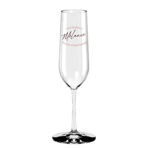 Personalised champagne flute 22cl - Digital printing Personalised champagne flute 22cl - Digital printing