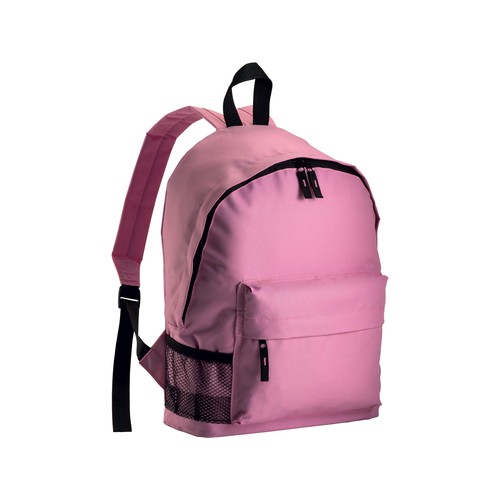 600D polyester 3-pocket backpack (one mesh side pocket). Adjustable shoulder straps 600D polyester 3-pocket backpack (one mesh side pocket). Adjustable shoulder straps
