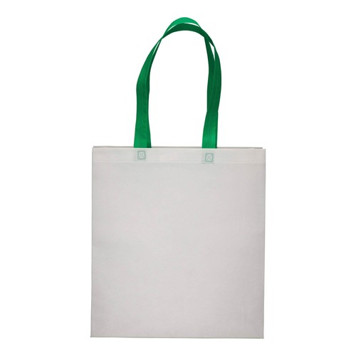Bolsa de tejido sin tejer termosoldado (80 g/m2), asas largas y fuelle Bolsa de tejido sin tejer termosoldado (80 g/m2), asas largas y fuelle