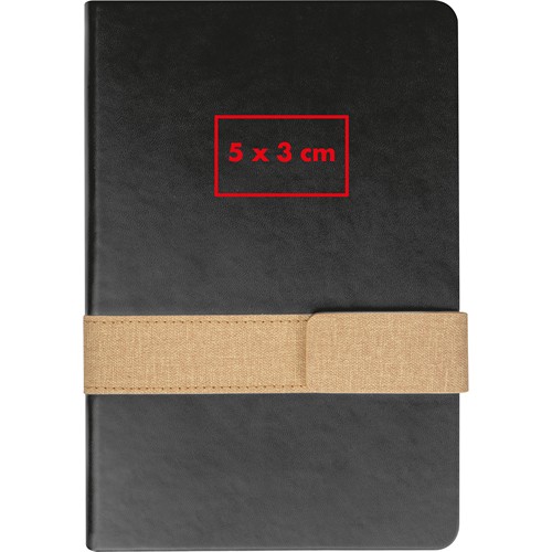 Notebook with magnetic closure Notebook with magnetic closure
