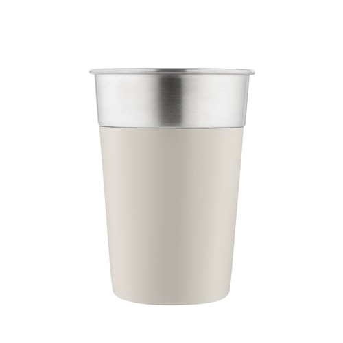 Metmaxx® thermo mug "SteelColourCup" beige