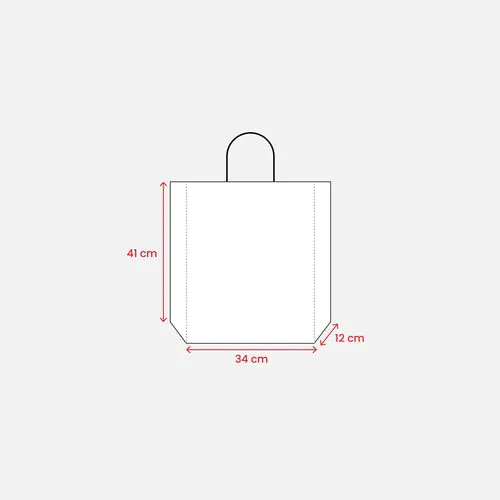 Bolsa de papel laminado mate 34x41x12 cm