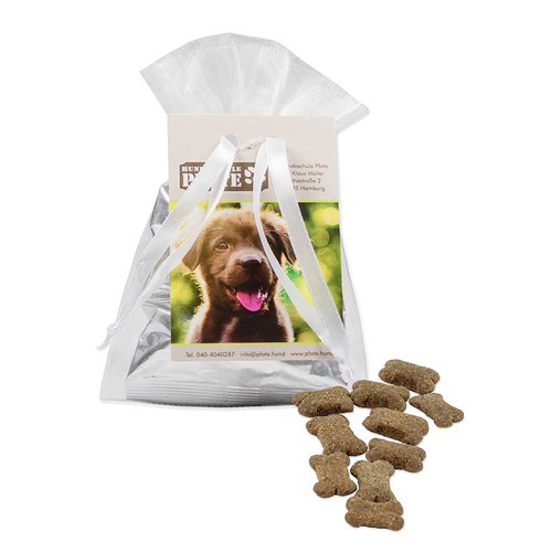 Dog treat in organza Dog treat in organza