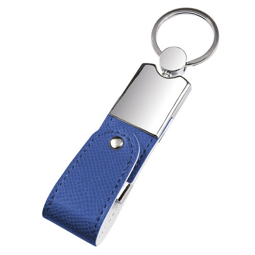 USB LEATHER BLUE