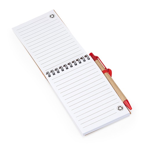 A6 Notebook with pen Justi