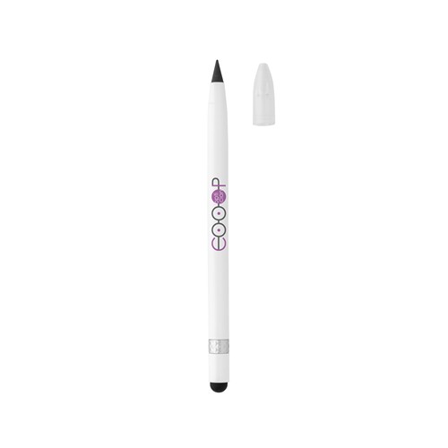 Aluminium inkless pen with eraser