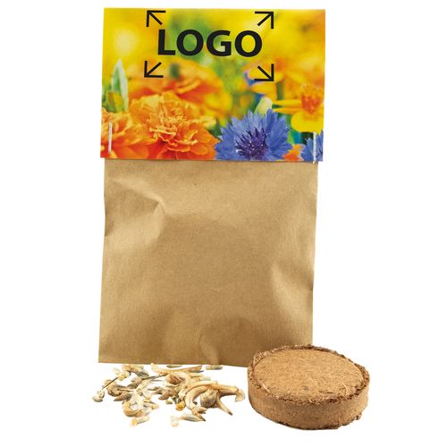 Sachet Kraft Fleurs Comestibles