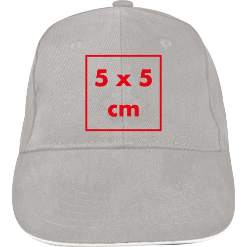 6-panel sandwich baseball cap