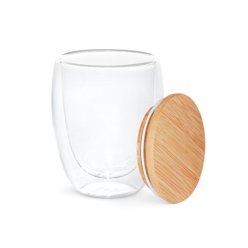ECUADOR L. Bicchiere da viaggio in vetro borosilicato 350 mL ECUADOR L. Bicchiere da viaggio in vetro borosilicato 350 mL