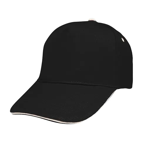 5 PANEL SANDWICH CAP IN 100% COTTON