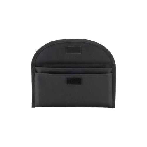 600D polyester document pouch with two pockets and velcro closure