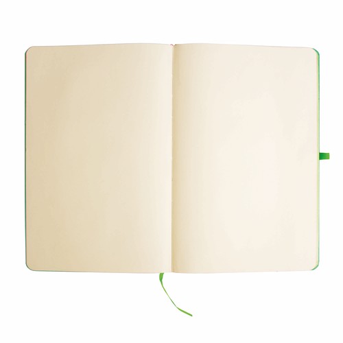 Bloc-notes en carton recyclé avec détails colorés Bloc-notes en carton recyclé avec détails colorés
