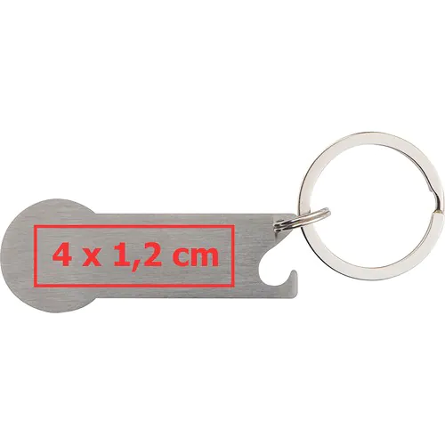 Sleutelhanger met winkelwagenmunt Stickit Sleutelhanger met winkelwagenmunt Stickit