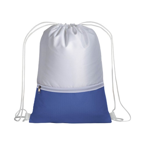 210T polyester backpack with coloured zip pocket and drawstring closure 210T polyester backpack with coloured zip pocket and drawstring closure
