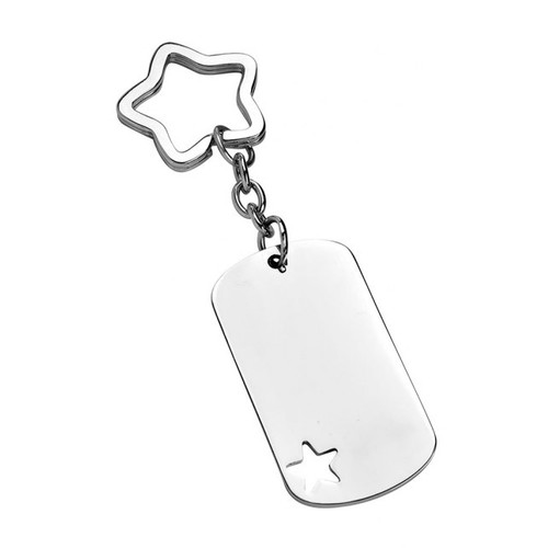 Porte-clés rectangulaire trou-no chaîne