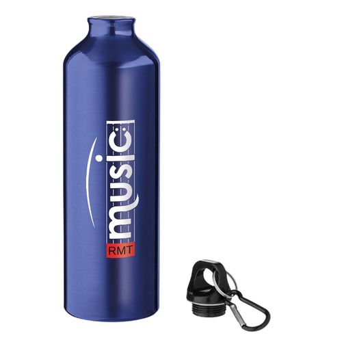 Aluminium Bottle With Carabiner (800ml) Aluminium Bottle With Carabiner (800ml)