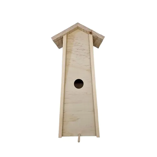 Wine box with sliding lid birdhouse 1 compartment Wine box with sliding lid birdhouse 1 compartment