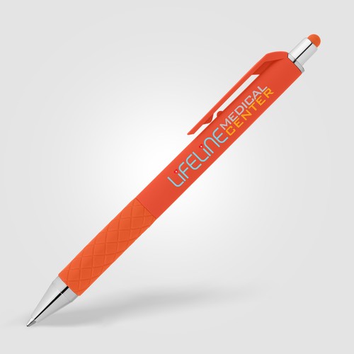 Penna a scatto Islander Bright Gel con gommino touch-screen