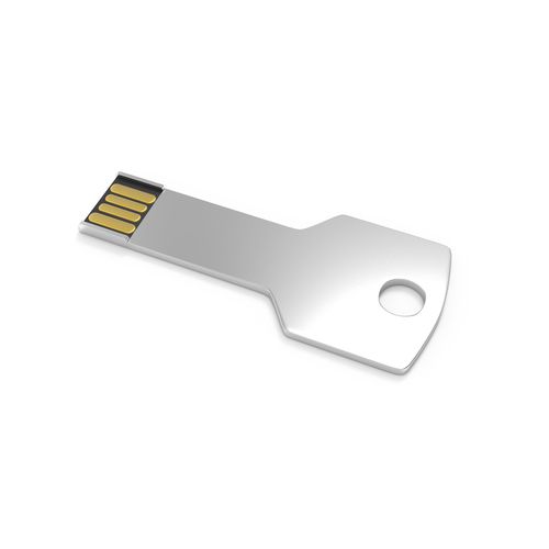 USB Stick Alu Key Silver, 8 GB Premium