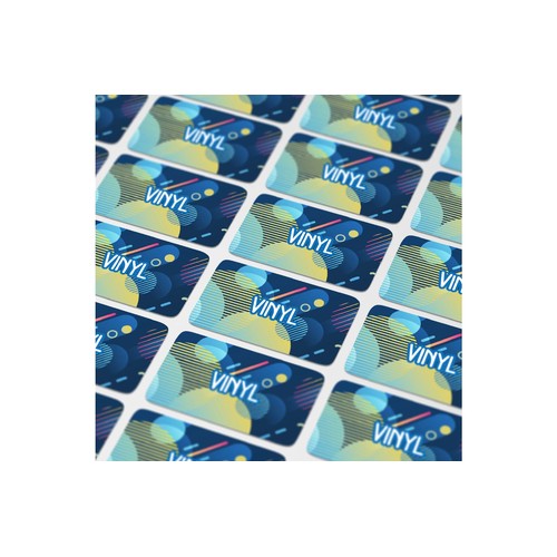 Vinyl Sticker Rectangle 40x20mm Vinyl Sticker Rectangle 40x20mm