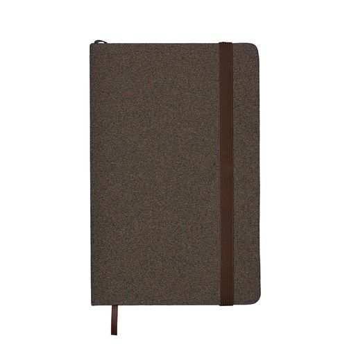 Carnet avec couverture realisee a partir de residus de cafe ou de the
