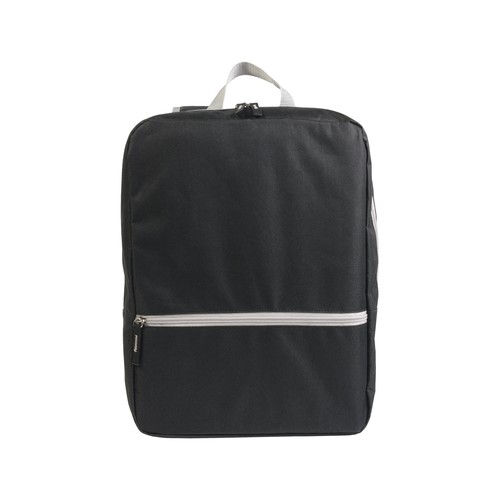 600D polyester laptop backpack with 2 pockets. Padded back and straps 600D polyester laptop backpack with 2 pockets. Padded back and straps