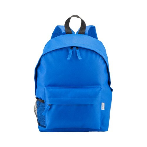 Sac à dos en polyester recyclé R-PET avec poche externe avec fermeture éclair