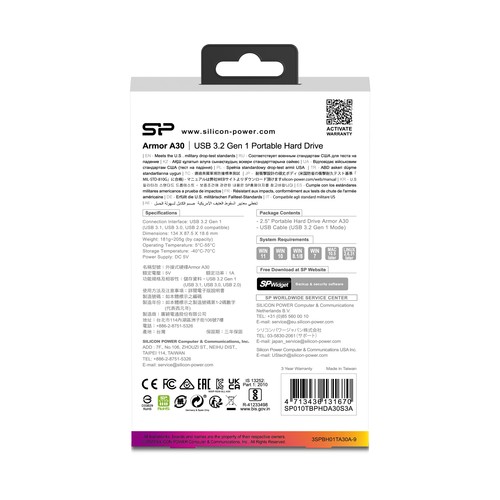 Hard Disc Silicon Power Armor A30 2TB 2 TB