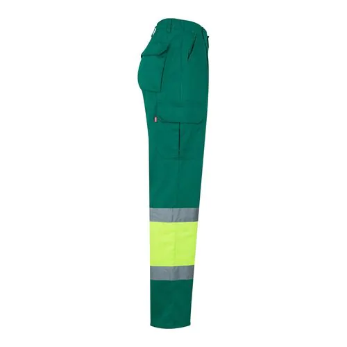 VL POSEIDON. Two-tone multi-pocket twill trousers (210g/m²), in cotton (20%) and polyester (80%)