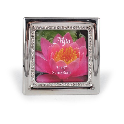 PHOTOFRAME SILVER CRYSTAL - 80x80 mm PHOTOFRAME SILVER CRYSTAL - 80x80 mm