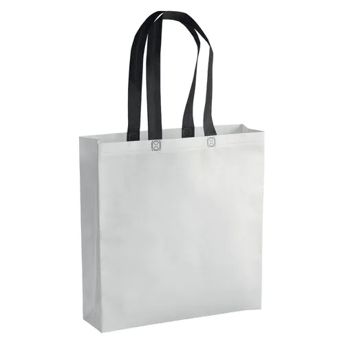 Bolsa laminada tejido no tejido, mangos largos y fuelle Bolsa laminada tejido no tejido, mangos largos y fuelle