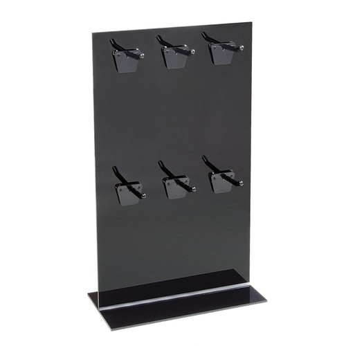 COUNTER DISPLAY STAND T PLEXI BLACK