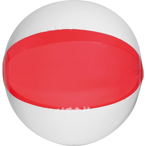 Ballon de plage bicolore coloré/transparent