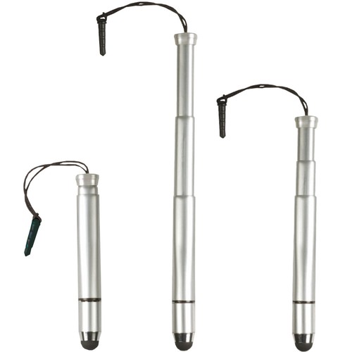 Plume telescopique pour écran tactile de metal  avec fiche pour ins rer dans la prise des