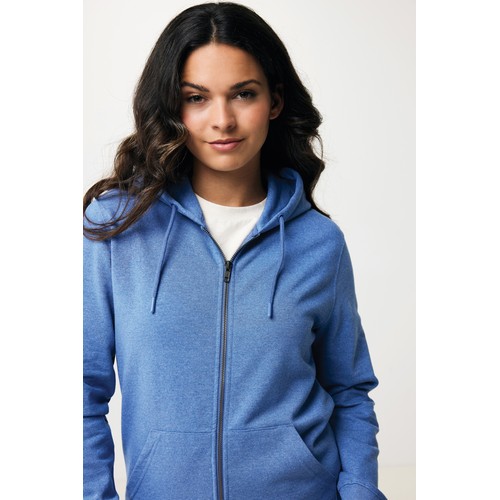 Sweat à capuche avec zip en coton recyclé IQONIQ Abisko