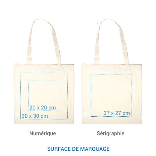 Cabas coton BIO SQUARE 155 Cabas coton BIO SQUARE 155