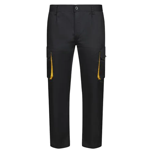 VL HYPNOS. Two-tone multi-pocket twill trousers (200g/m²), in cotton (35%) and polyester (65%)