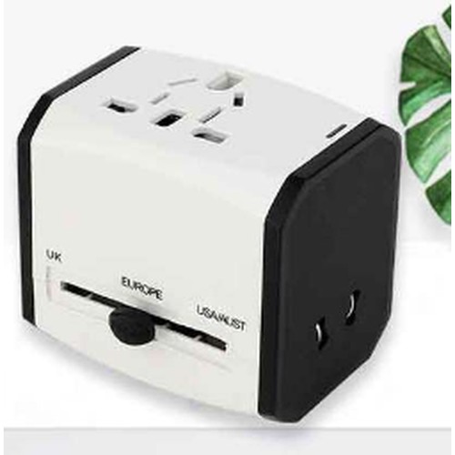 Adattatore da viaggio mondiale 02 bianco/nero