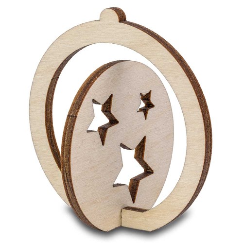 wooden-figure card - christmas ball wooden-figure card - christmas ball