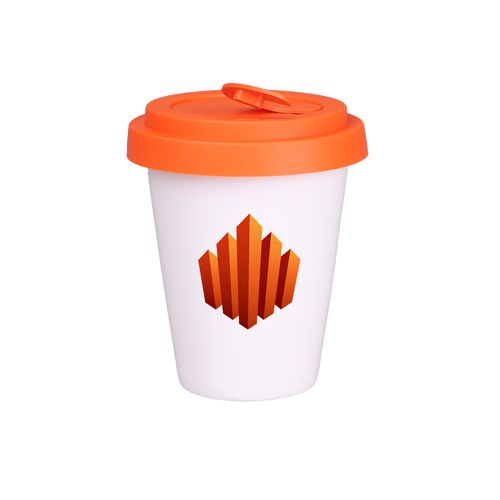 Mug Freedom Small Lock 200ml white/orange