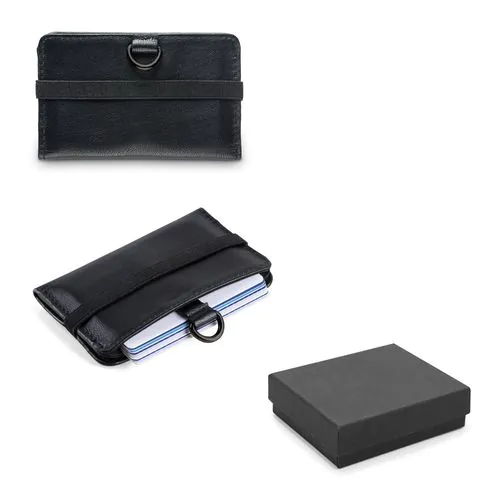 ORVYN. Porte-cartes en cuir avec blocage RFID pour 10 cartes ORVYN. Porte-cartes en cuir avec blocage RFID pour 10 cartes