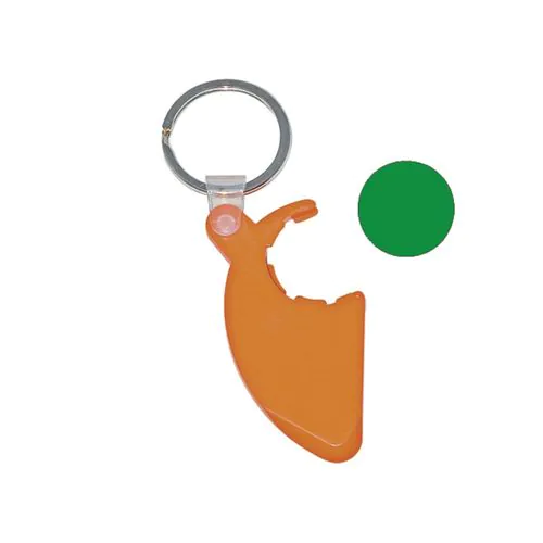 sleutelhanger met winkelmuntje sleutelhanger met winkelmuntje
